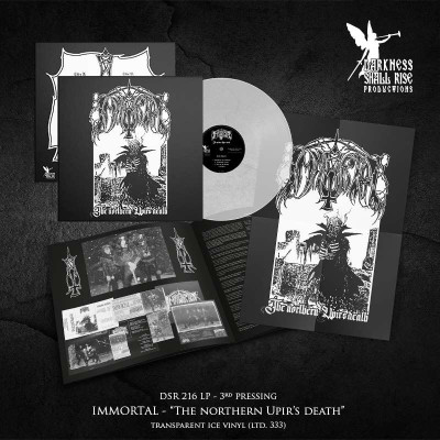 Immortal - The Northern Upir's Death LP (Transparent Ice Vinyl)